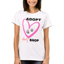 T-Shirt "Adoptieren statt kaufen" - Awareness-Shir