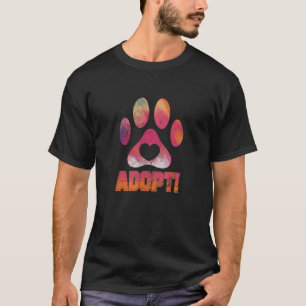 T-shirt Adoption d'animaux Adoption Refuge Animaux Sauveta