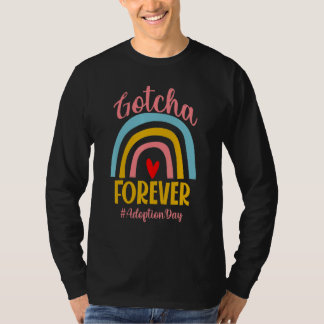 T-shirt Adoption Day Gotcha Forever Family Kids Children A