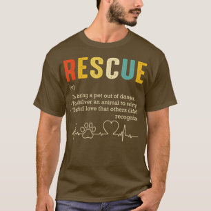 T-shirt Adoption vintage Chat Secourir Femmes Hommes Chat 