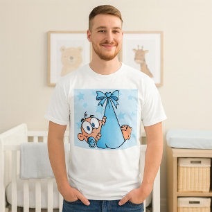 T-shirt Adorable Baby Boy avec Pacifier dans une fronde