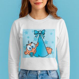 T-shirt Adorable Baby Boy avec Pacifier dans une fronde