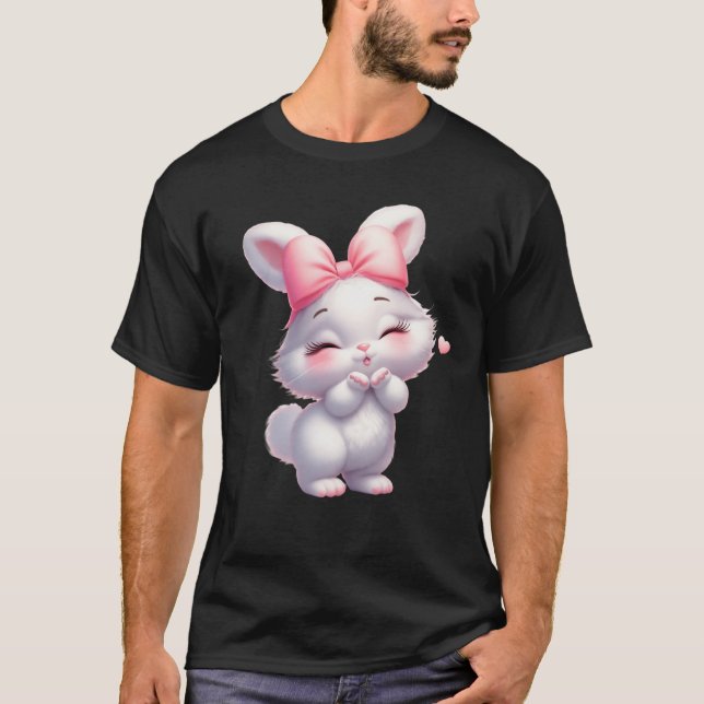 T-shirt Adorable Baby Bunny Illustration (Devant)