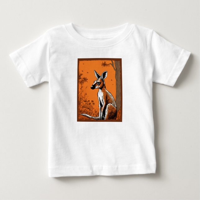 T-shirt adorable Baby Fine Jersey T-shirt avec mig (Devant)
