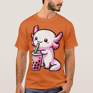 T-shirt adorable bébé axolotl boisson boba
