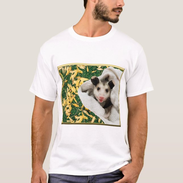 T-shirt Adorable bébé doux Opossum (Devant)