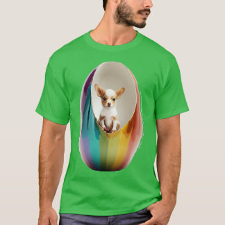 T-shirt Adorable chien dans Eggcellent