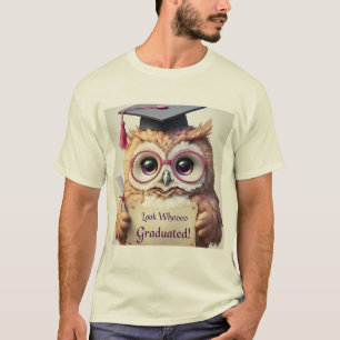 T-shirt Adorable Chouette de Graduation - Regardez Qui Dip