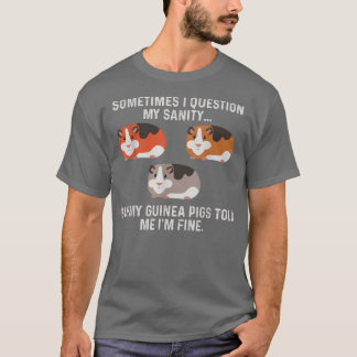 T-shirt adorable Cochon de Guinée Drôle M'a dit : Je vais 