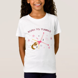 T-shirt adorable de gymnastique de filles