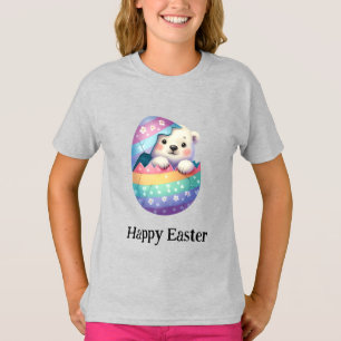T-shirt Adorable Drôle mignon Bébé Pâques Ours Polaire