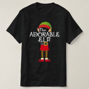 T-shirt adorable famille elfe assortie noël