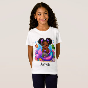 T-shirt Adorable Fille Sirène pour Enfants