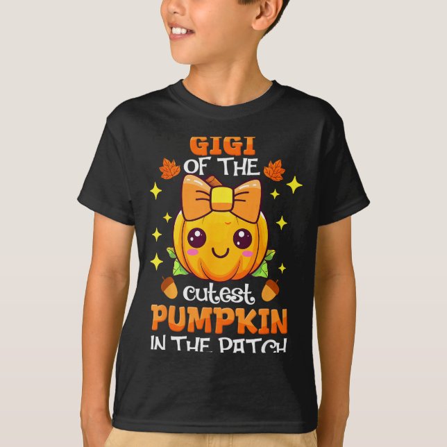 T-shirt Adorable Gigi Of The Cutest Pumpkin In The Patch  (Devant)