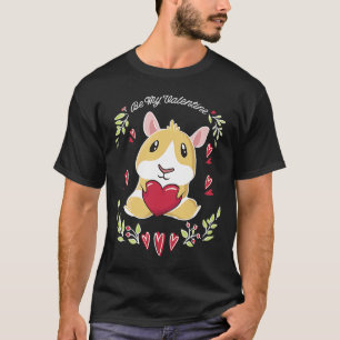 T-shirt Adorable Guinée Cochon Saint Valentin