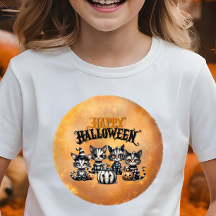 T-Shirt Adorable Halloween Éffrayant Kitten