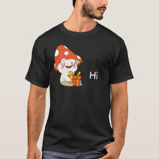 T-shirt Adorable Happy Mushroom with Present – Cute Birthd
