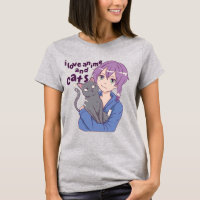 Adorable I Love Anime and Cats
