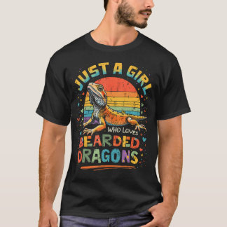 T-shirt Adorable Juste Une Fille Qui Aime les Dragons Barb