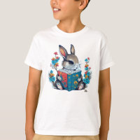 Adorable Lapin Rabbit livre de lecture en Garde Fl