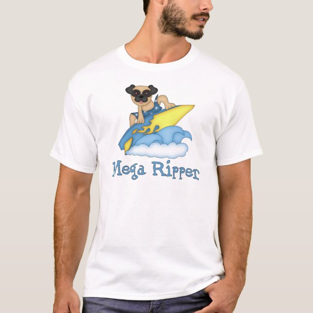 T-shirt Adorable Mega Ripper Carlin Surfer Tee - shirts, C (Devant)
