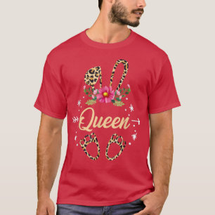 T-shirt Adorable Mignonne Lapin Pâques Léopard Rabbit Femm