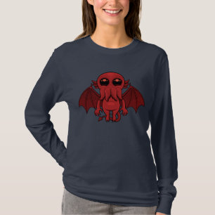 T-shirt Adorable Monstre de la mer de Cthulhu Rouge