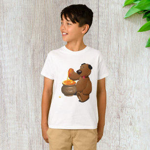 T-shirt Adorable Ours d'amour du miel avec Pot de miel