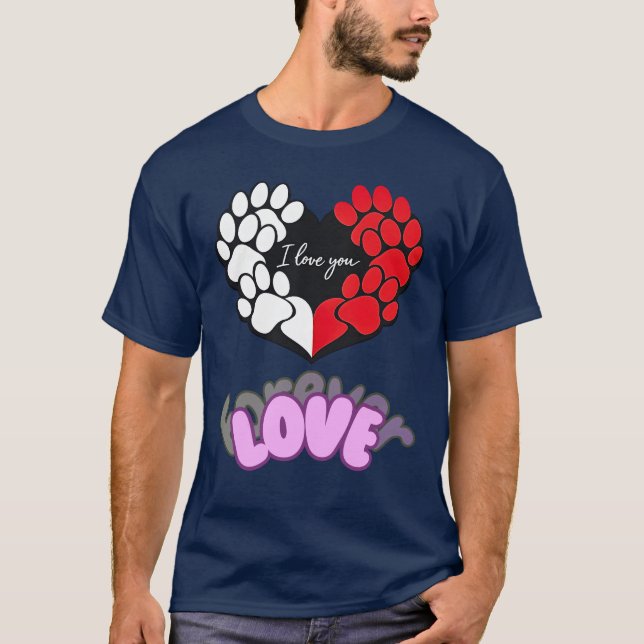 T-shirt Adorable Pet Heart Tee (Devant)