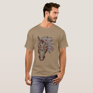 T-shirt Adorable pfergekopf tête de cheval métallisé