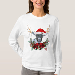 T-shirt Adorable Pygmy bébé chèvre de Noël
