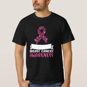 T-shirt Adorable Ruban rose Conscience du cancer du sein F