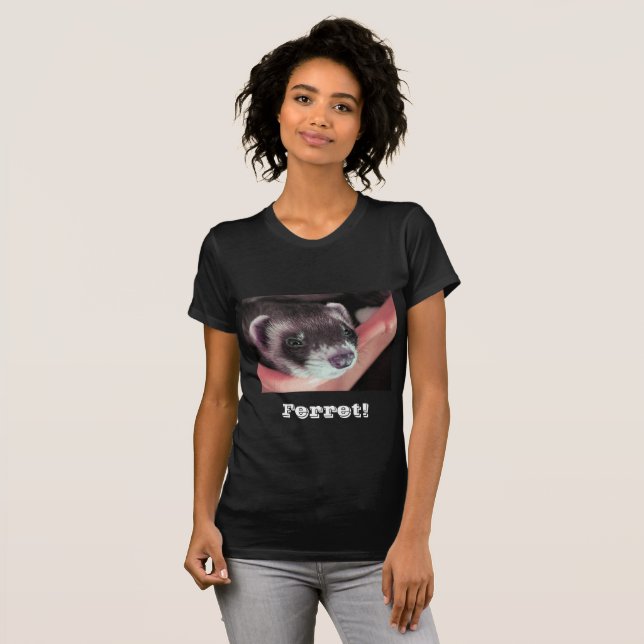 T-shirt Adorable Sable Ferret Photo (Devant entier)