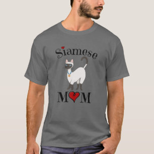 T-shirt Adorable Siamese Maman, Funny Siamese Chat Maman C
