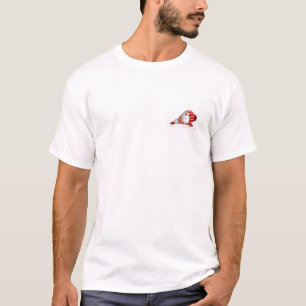 T-shirt Adorable Snowman dans Clipart en tenue d'hiver rou