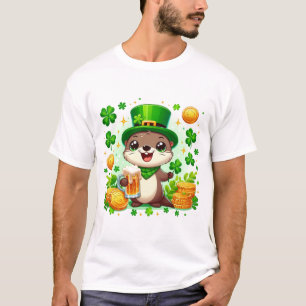 T-shirt Adorable St. Patricks Day Otter
