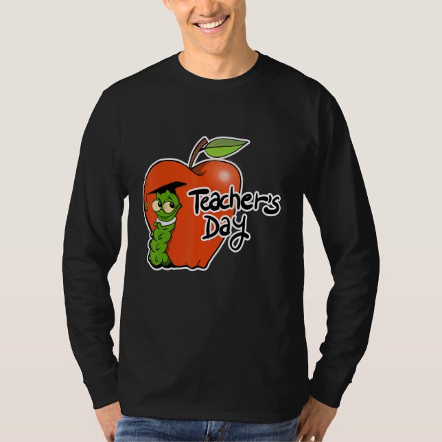 T-shirt Adorable Teacher's Day Apple Design - Perfect for  (Devant)