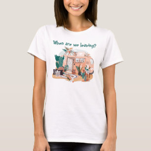 T-shirt Adorables Bohème "Quand partons-nous ?" Camper