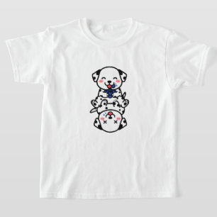 T-shirt Adorables chiots dalmatiens amusements myrtille