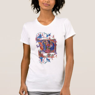 T-SHIRT ADORATION DE PARCHEMIN DE NOËL DE NATIVITÉ DE MA