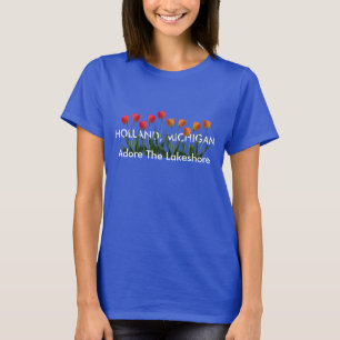 T-shirt Adorez la rive d'un lac - Hollande, Michigan