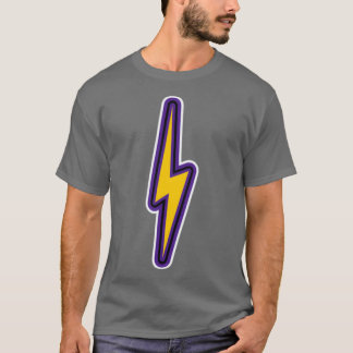 T-shirt Adrianx27s Boulon de foudre en or à ampli violet