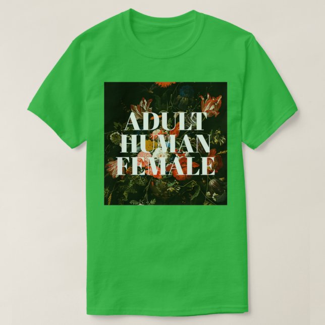 T-shirt Adult human female Renaissance flowers (Design devant)