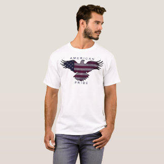 T-SHIRT ADULTE AMÉRICAIN D'ATTERRISSEUR DE FIERTÉ