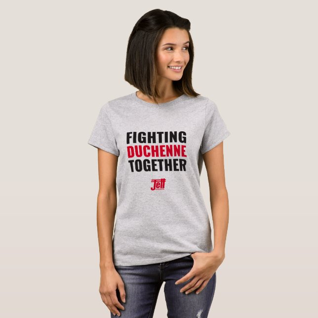 T-shirt Adulte de combat de Duchenne ensemble - (Devant entier)