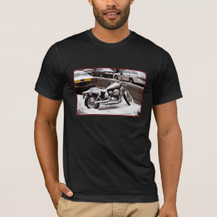 T-shirt adulte 'Moto en hiver'