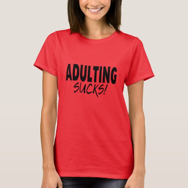 T-shirt Adulte Sucks, Drôle (Devant)