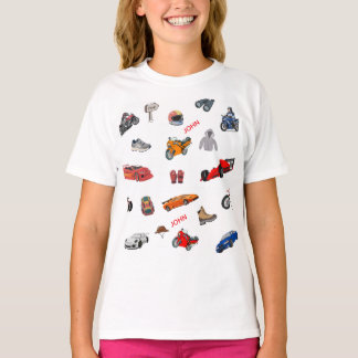 T-shirt Adventure and Racing Enthusiast Peel and Stick 