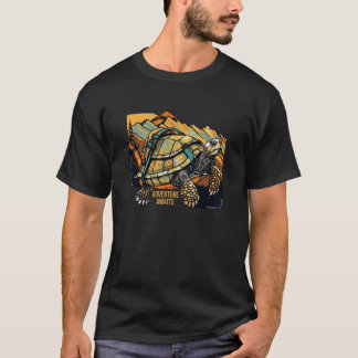 T-shirt Adventure Await is Randonnées Adventures is Outdoo