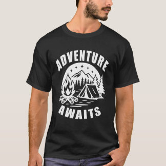 T-shirt Adventure Awaits Hiking